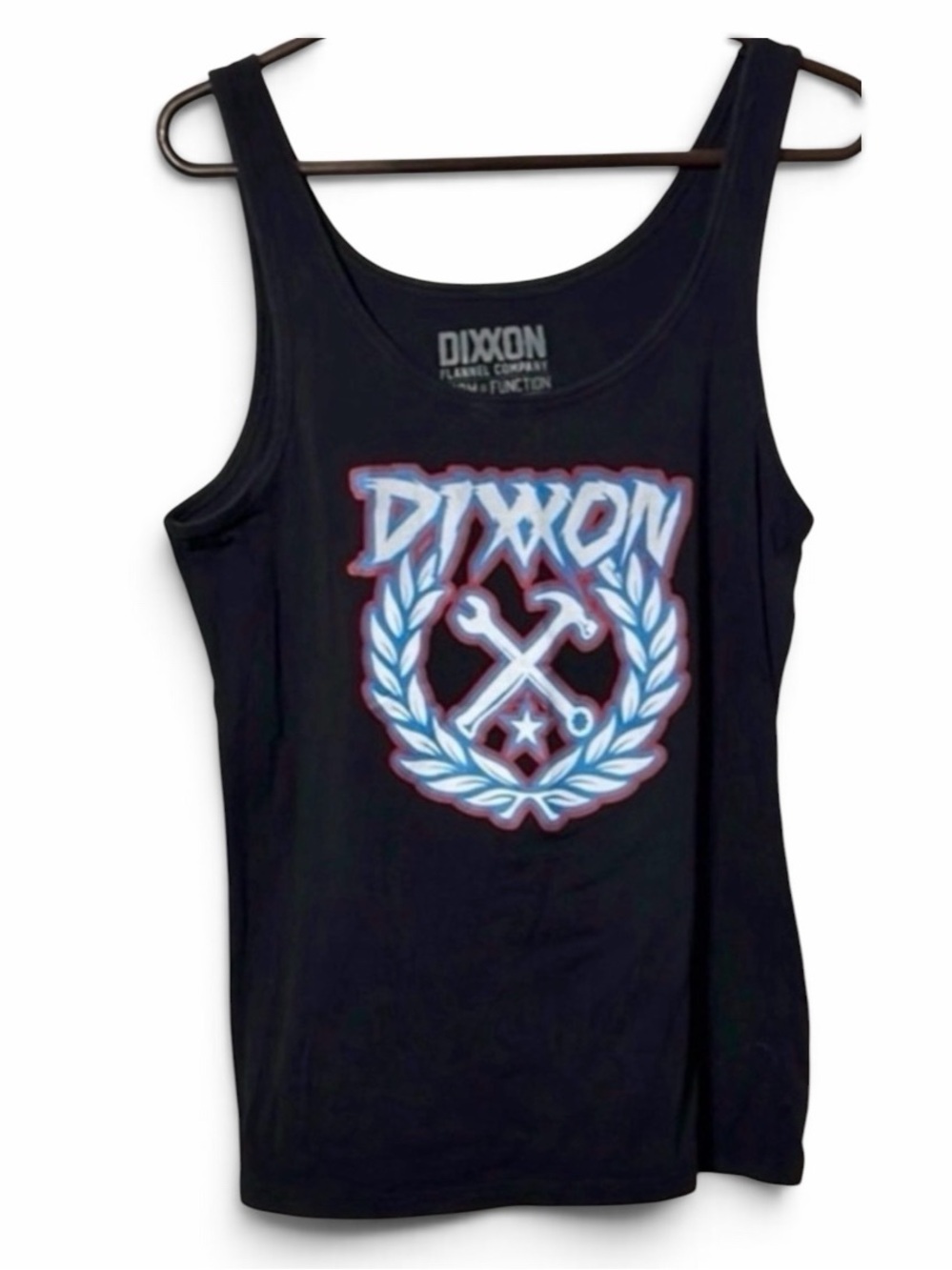 DIXXON Black Graphic Tank Top Size 2X